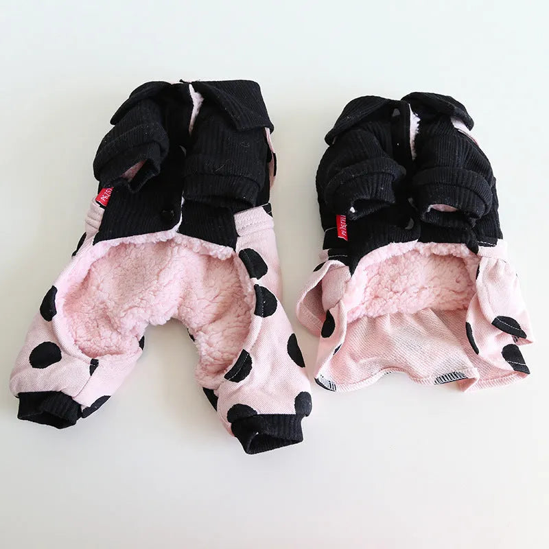 Lapel shoulder strap dog clothing in casual style with size options from XS to XL