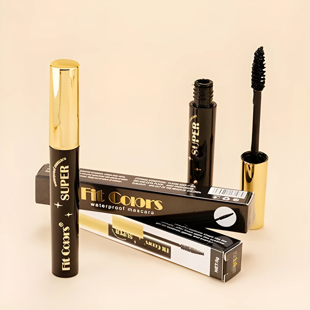 Colourful mascara tubes displaying vibrant shades for theatrical and stage makeup