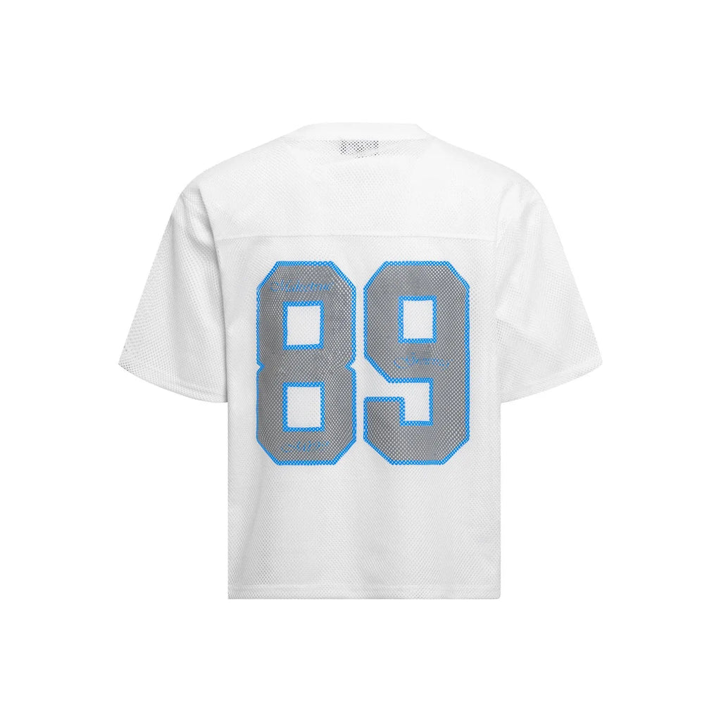 Men's loose-fitting casual t-shirt with alphanumeric printing design in black or white colours