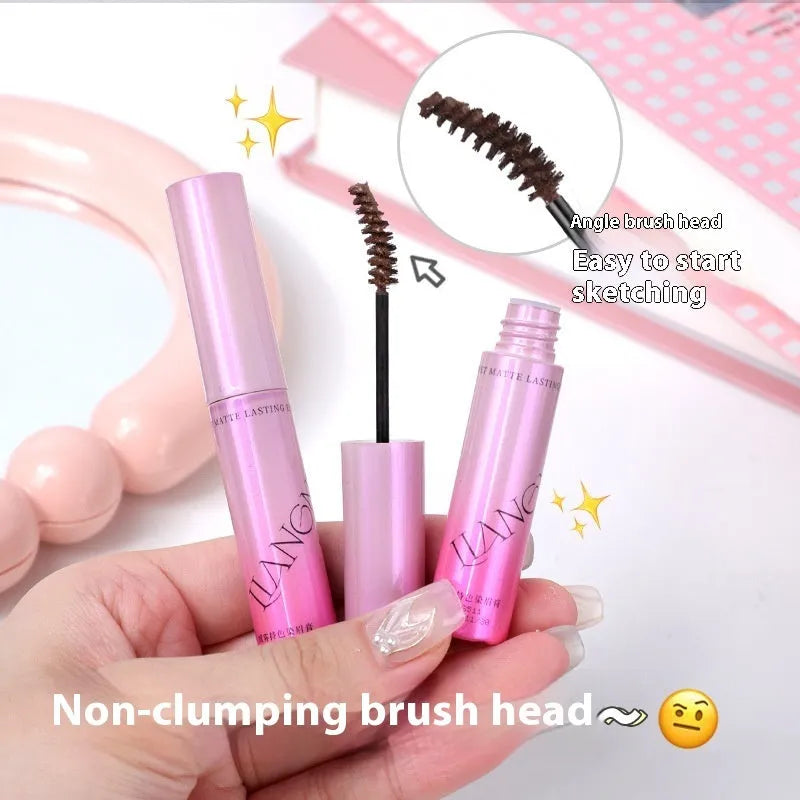 Long-lasting Velvet Eyebrow Cream compact in one of four shades: grey, brown, black, or brown, 4.5g net content.