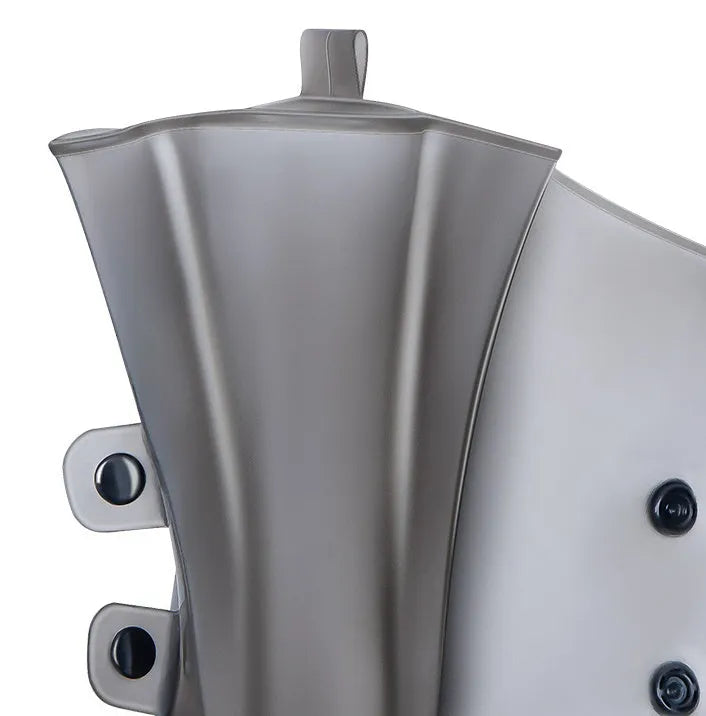White PVC high top reusable women's water resistant shoe covers showing anti-skid sole and high cylinder design