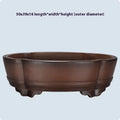 Classical purple clay bonsai pot measuring 50cm wide by 39cm tall