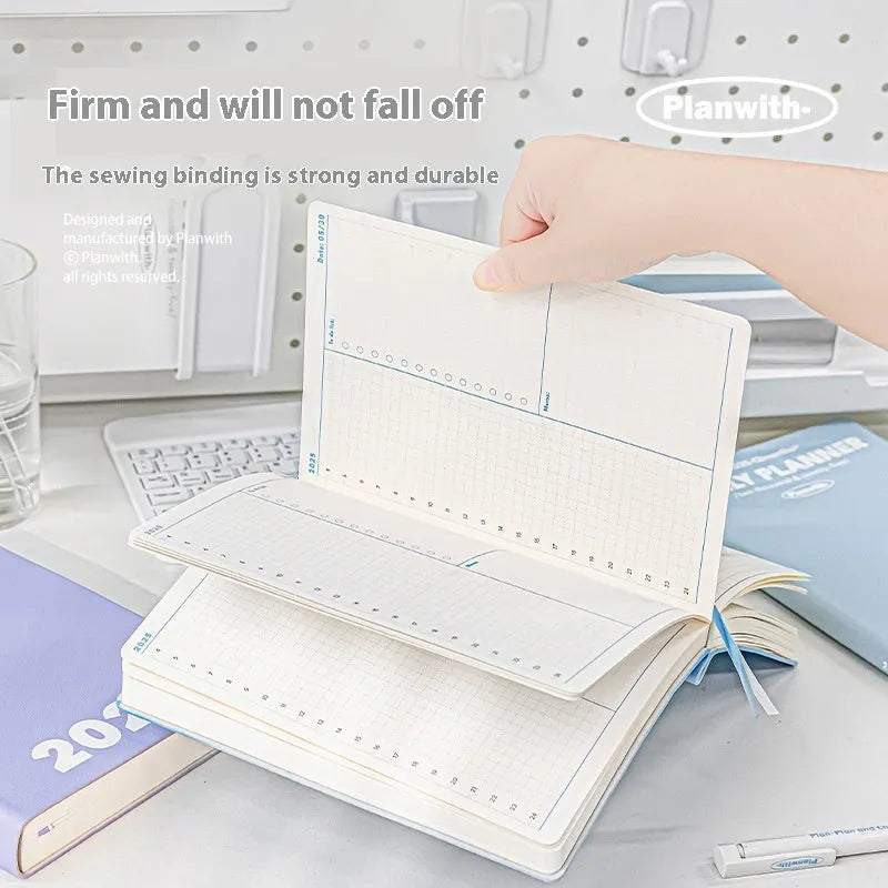 Waterproof notebook with PU leather cover for exam preparation records in multiple colour options