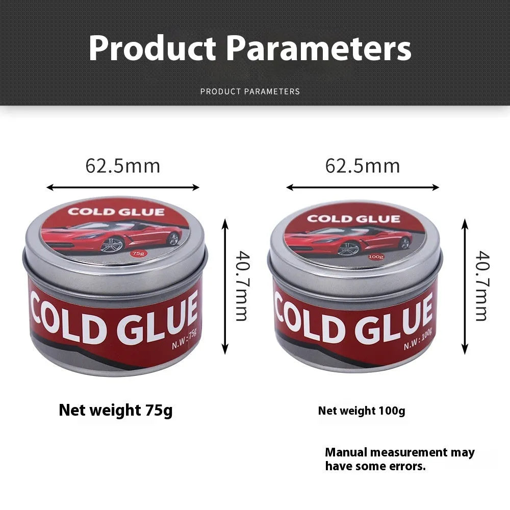 Automobile depression repair cold glue tube for car bodywork and dent restoration