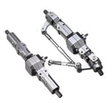 Metal front and rear axle gearbox CNC assembly for RC car in titanium colour