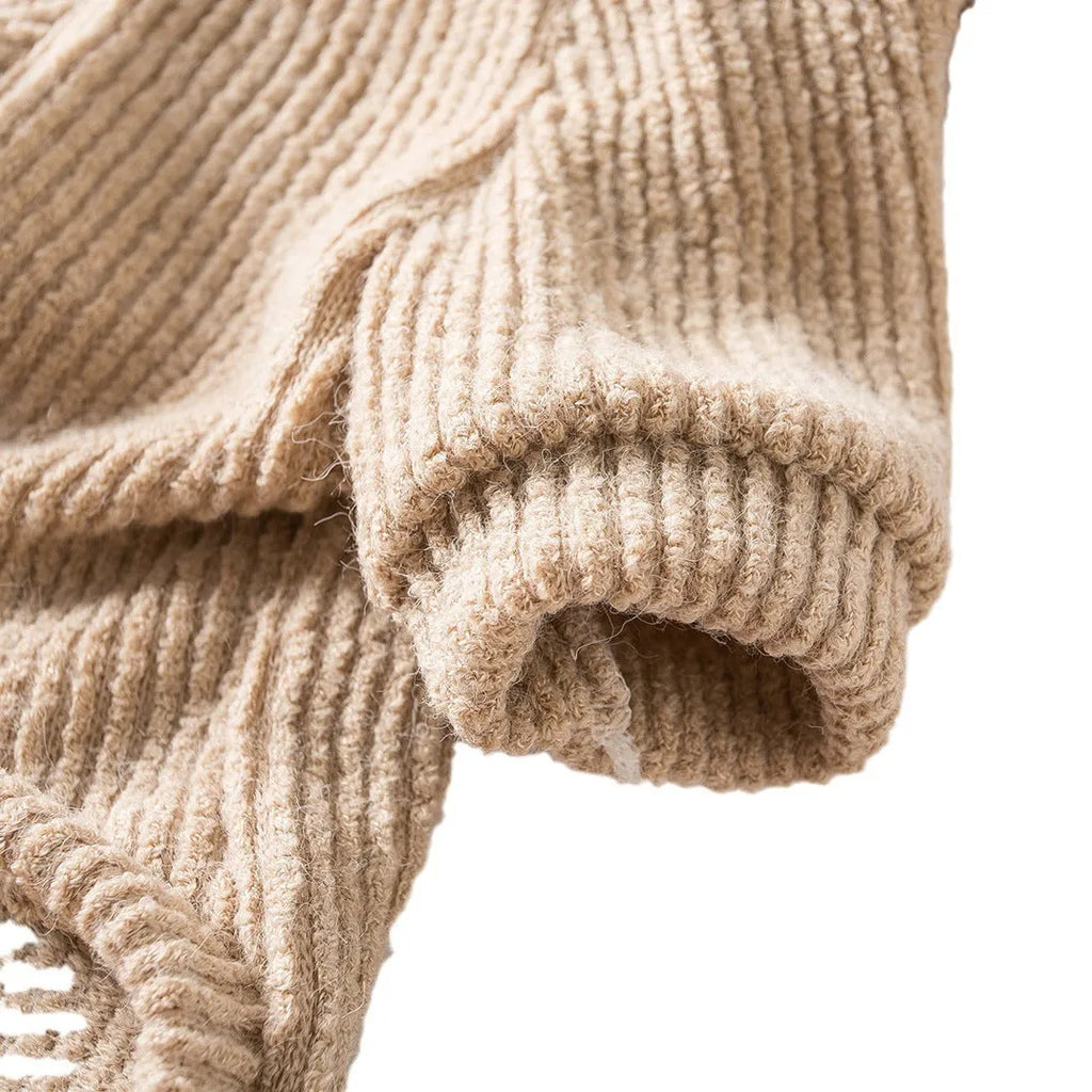 Brown cloth sweater pullover for small dog on Bichon Pomeranian Teddy Schnauzer