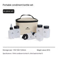 Naturehike portable six-piece plastic seasoning bottle set for outdoor camping and picnics