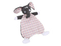 Brown stuffed animal fox elephant pet toy with soft velvet exterior for cats and dogs.