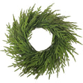 Plastic American country style front door garland, 60cm long with green leaves.