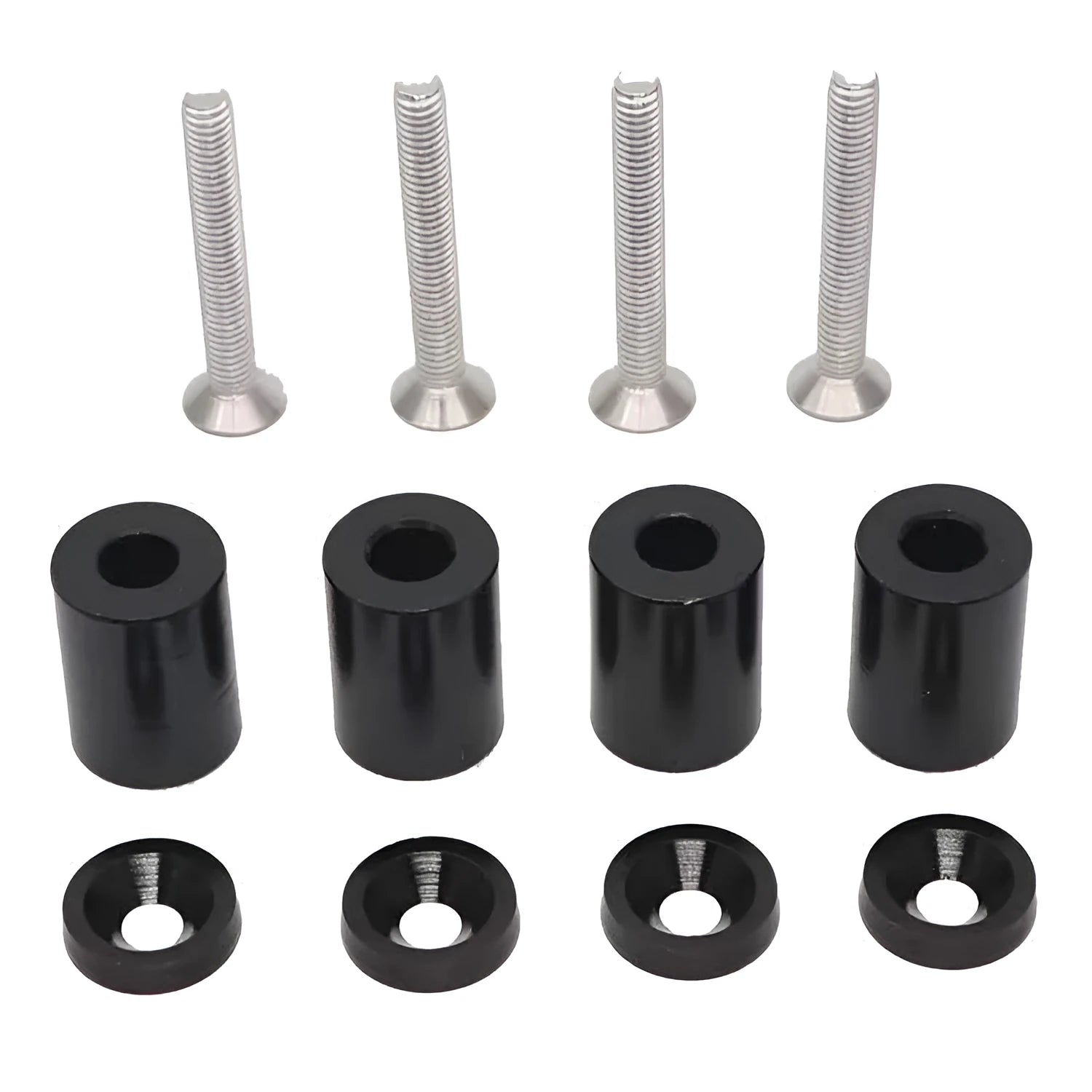 Aluminium machine cover pad height sheet set for car modification with mounting hardware