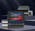 70 Mai rearview mirror dash cam installed in a car, showing the forward-facing camera lens