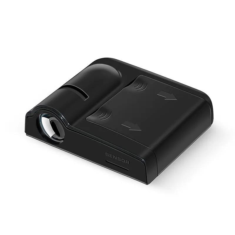 Car decorative projection lamp with ABS plastic shell in black or beige colour options