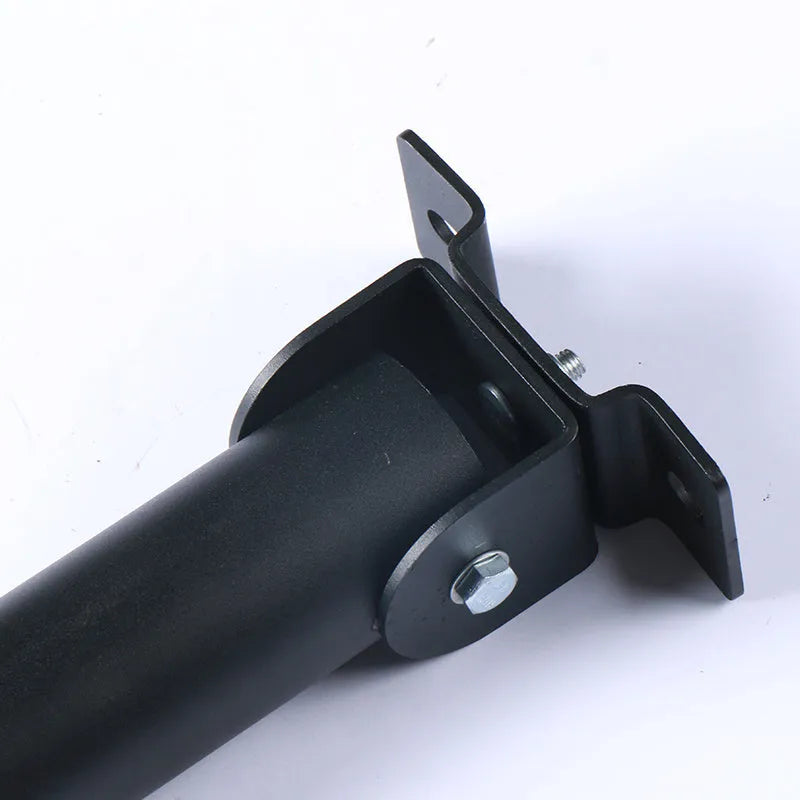 Steel wall-mounted barbell rack with 25 tubes for weapon storage showing two inner diameter options