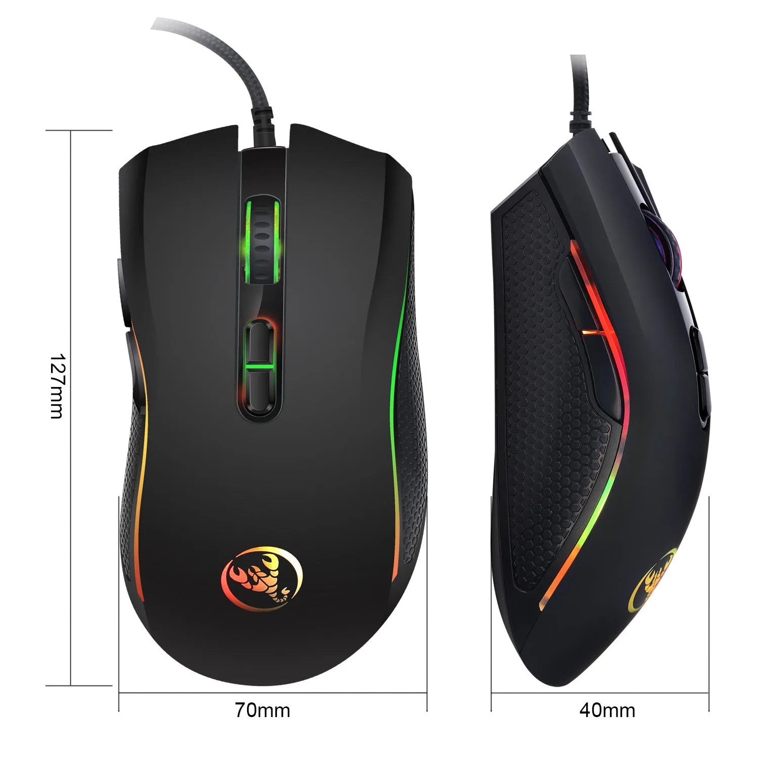 V700WB wireless keyboard and mouse combo in white and black with RGB backlight