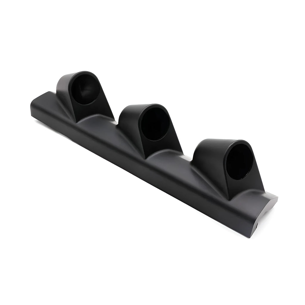 Black ABS plastic instrument stand for 52mm gauges with three mounting holes