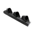 Black ABS plastic instrument stand for 52mm gauges with three mounting holes