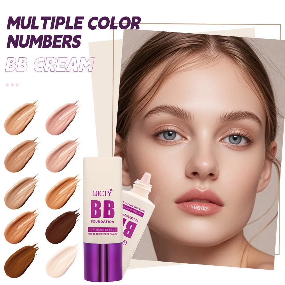 Feeding bottle liquid foundation concealer BB cream in ten shades with brightening formula