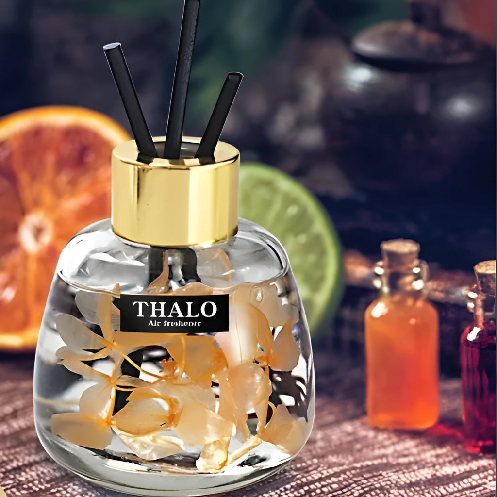 Glass bottle car perfume ornament with loose incense for automotive aromatherapy decoration