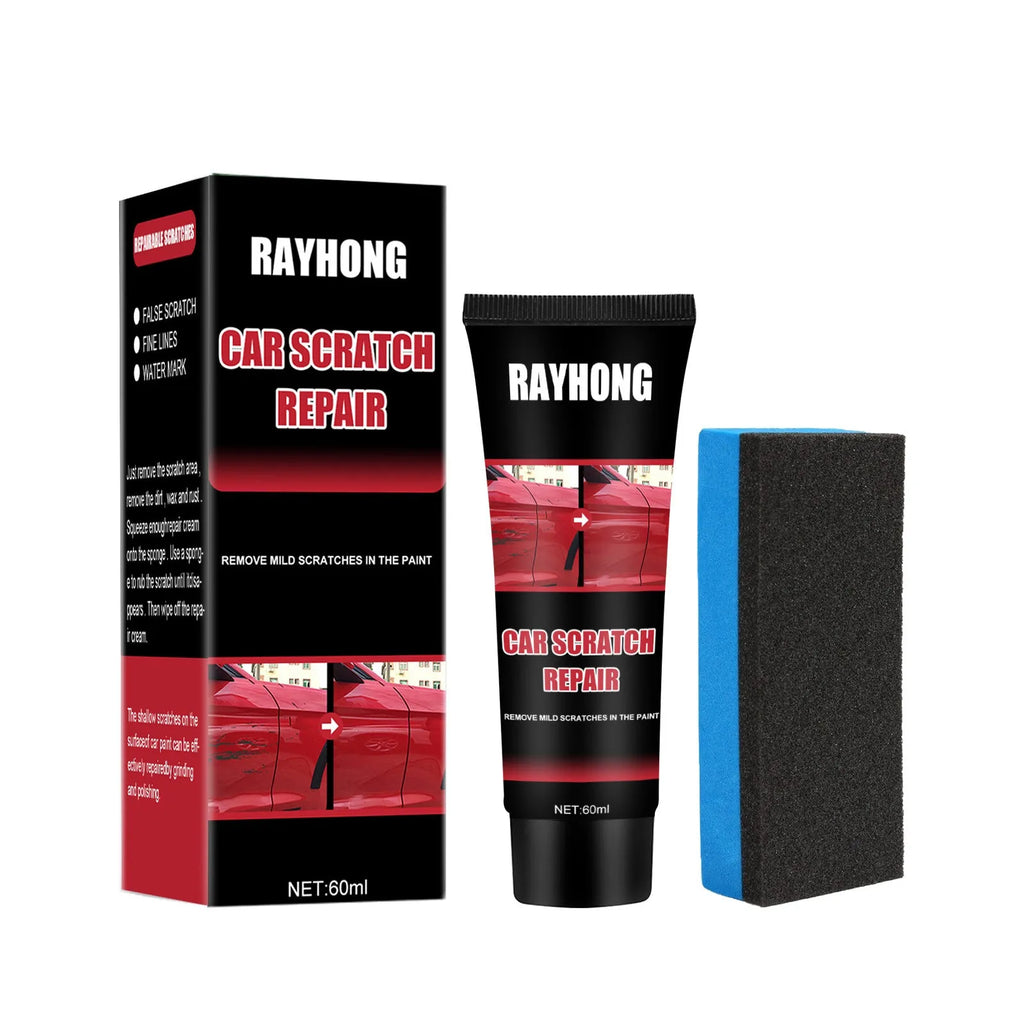 60ml tube of car scratch repair wax with applicator for automotive paint surfaces