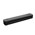 Black and white Bluetooth thermal printer for mobile phone connectivity with compact design