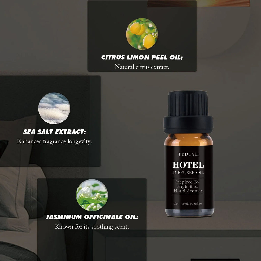 10ml glass bottle of natural plant fragrance essential oil on a plain background