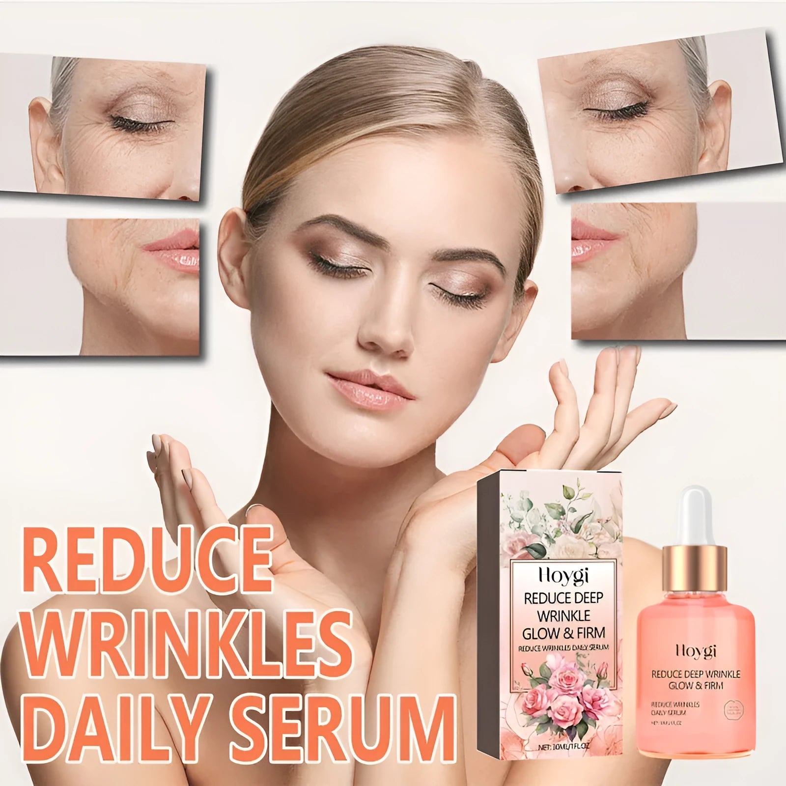 30ml rose essential oil bottle for skin care with wrinkle smoothing and firming benefits