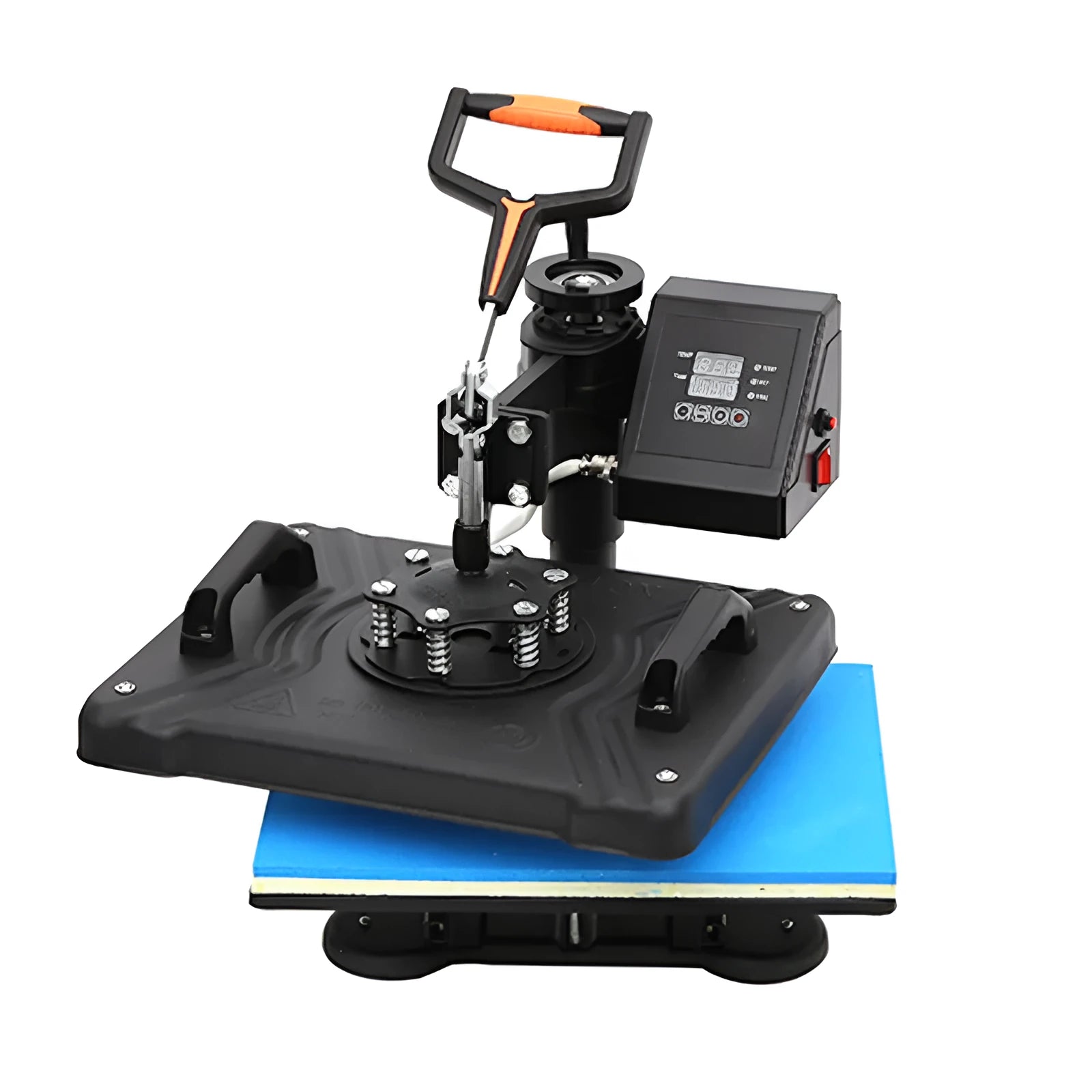Black heat transfer printing machine with 70cm platform for T-shirt decoration