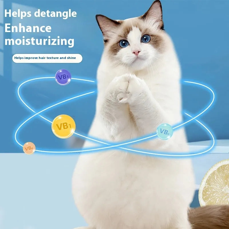 Cat universal bath lotion 280ml anti-mite sterilising shampoo for cats in three tea scents