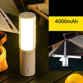 Outdoor multifunctional folding camping light with LED, USB charging, and battery capacity options