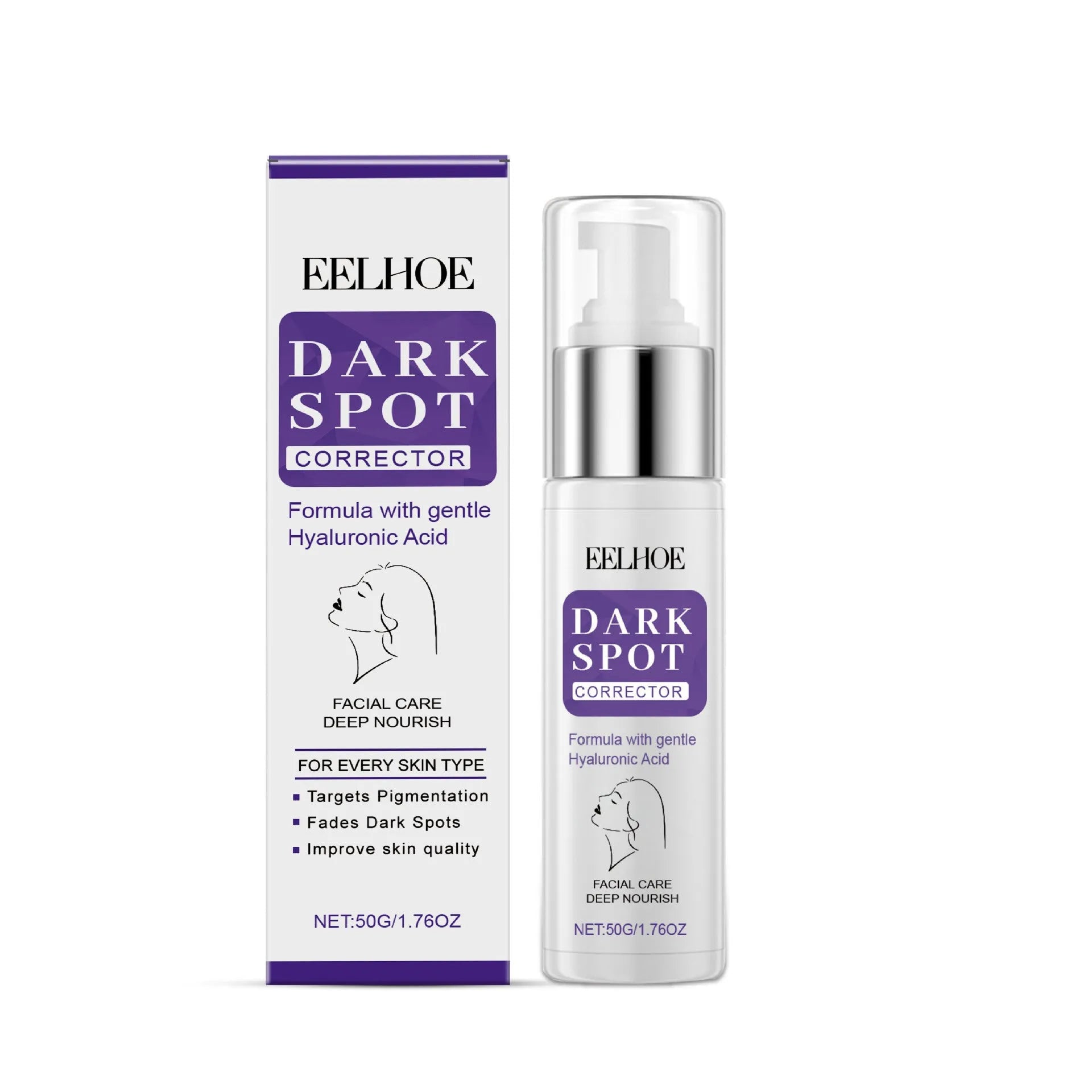 50g daily moisturising cream in 3.5cm by 13cm container for facial water oil balance and pore minimising
