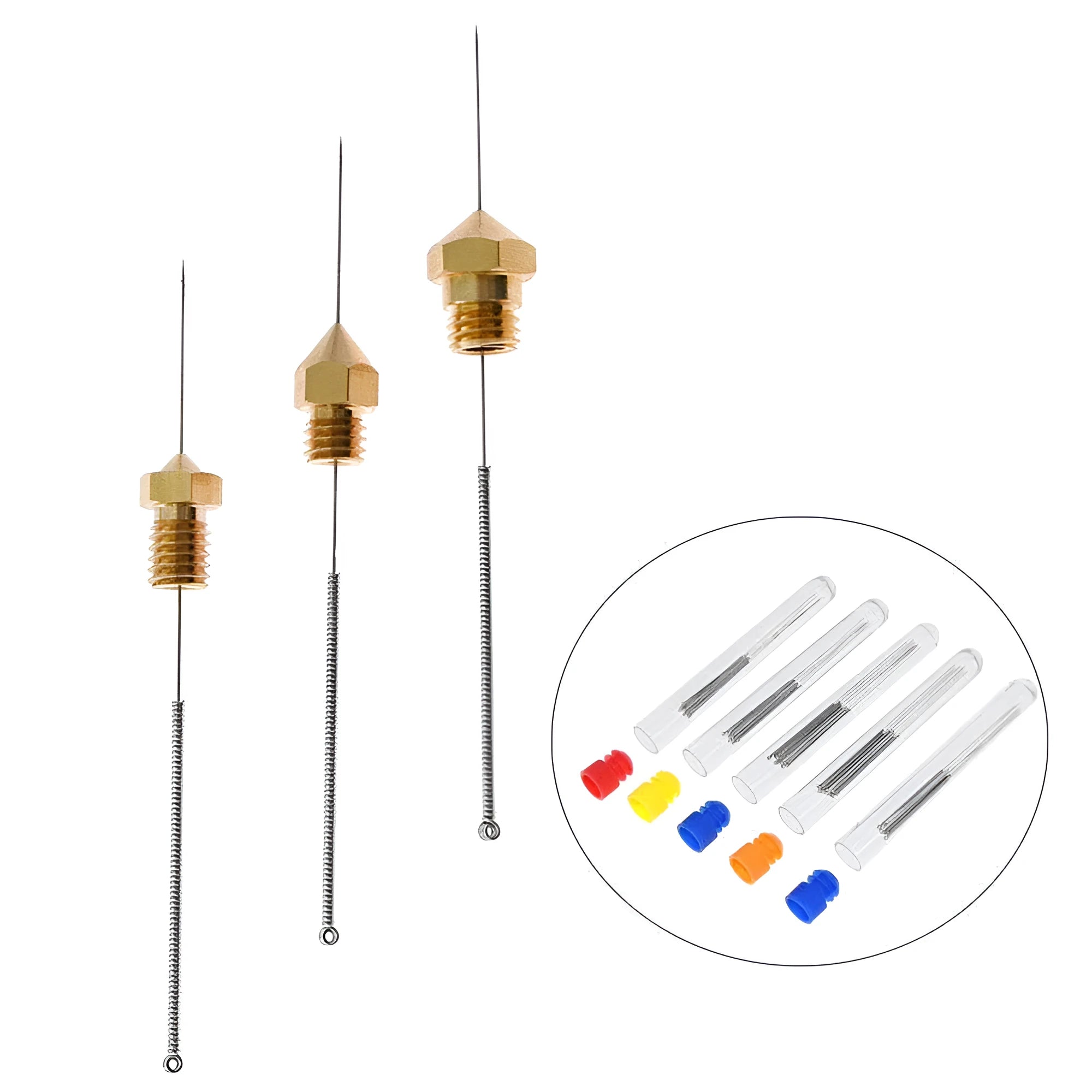 Mk8 E3D nozzle cleaning needles set of 10 pieces for 3D printer maintenance