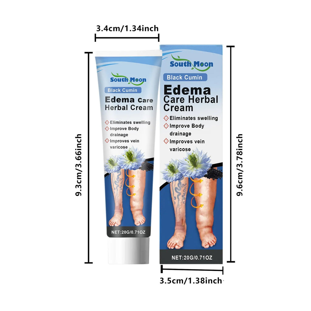 Herbal Gentle Soothing Leg Care Cream 20g tube with black grass seeds and horse chestnut