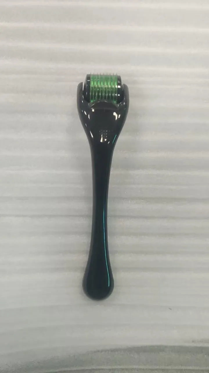 540 micro needle derma roller with adjustable size and multiple colour handle and wheel options