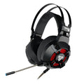 Black Fantech HG11 USB gaming headset with RGB lights on the earcups and an inline remote control on the cable.