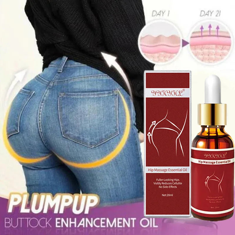 Sculpting butt lifting massage oil with grapeseed oil in a 20ml bottle