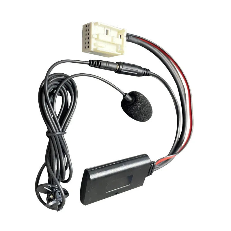 Citroen Peugeot car audio Bluetooth AUX cable kit for RD4 stereos with microphone.
