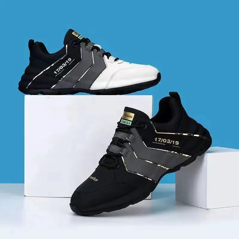 Casual low-top sneakers with mesh lining and plastic soles in various colours