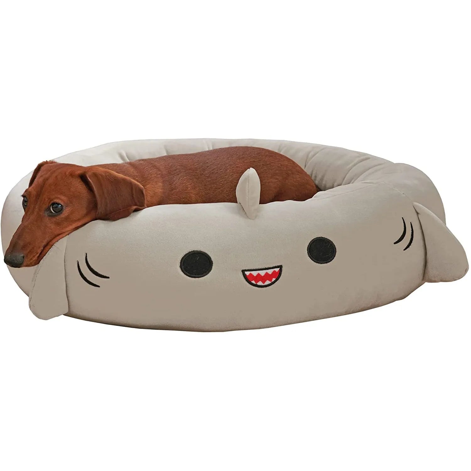 Super Soft Plush Four Seasons Pet Pad for dogs in light grey, size 50cm x 50cm