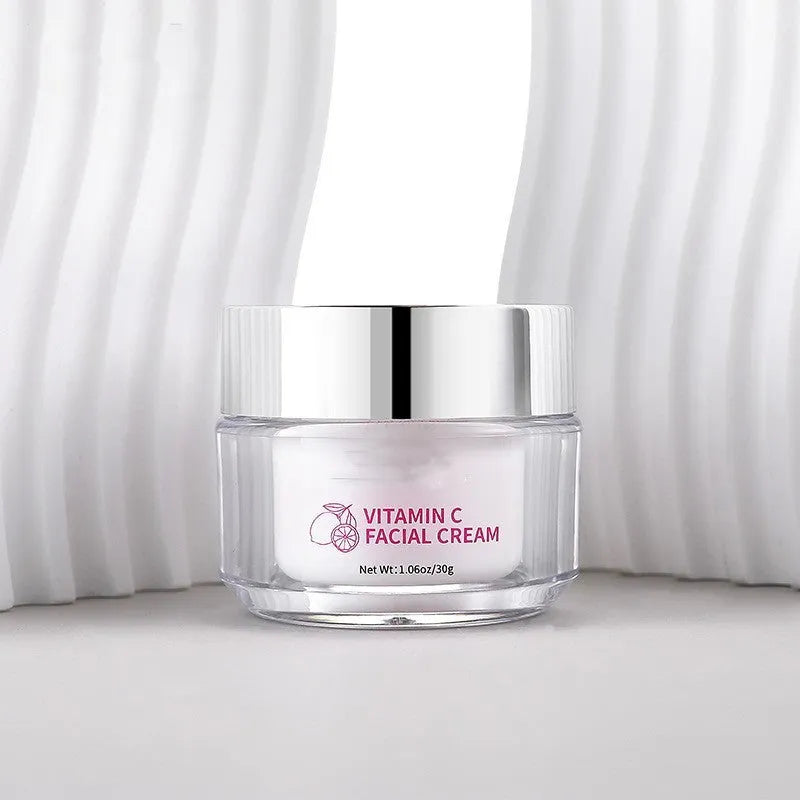 30g tub of Vitamin C face cream for all skin types on a white background.