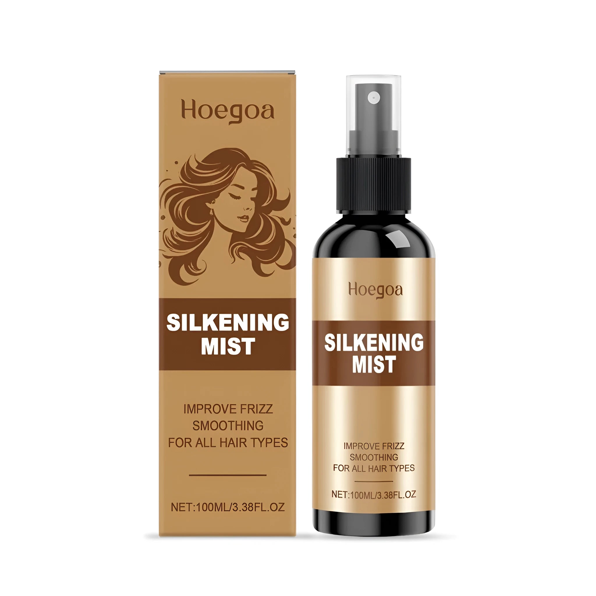 100ml bottle of hair care spray with vitamin E and botanical extracts.