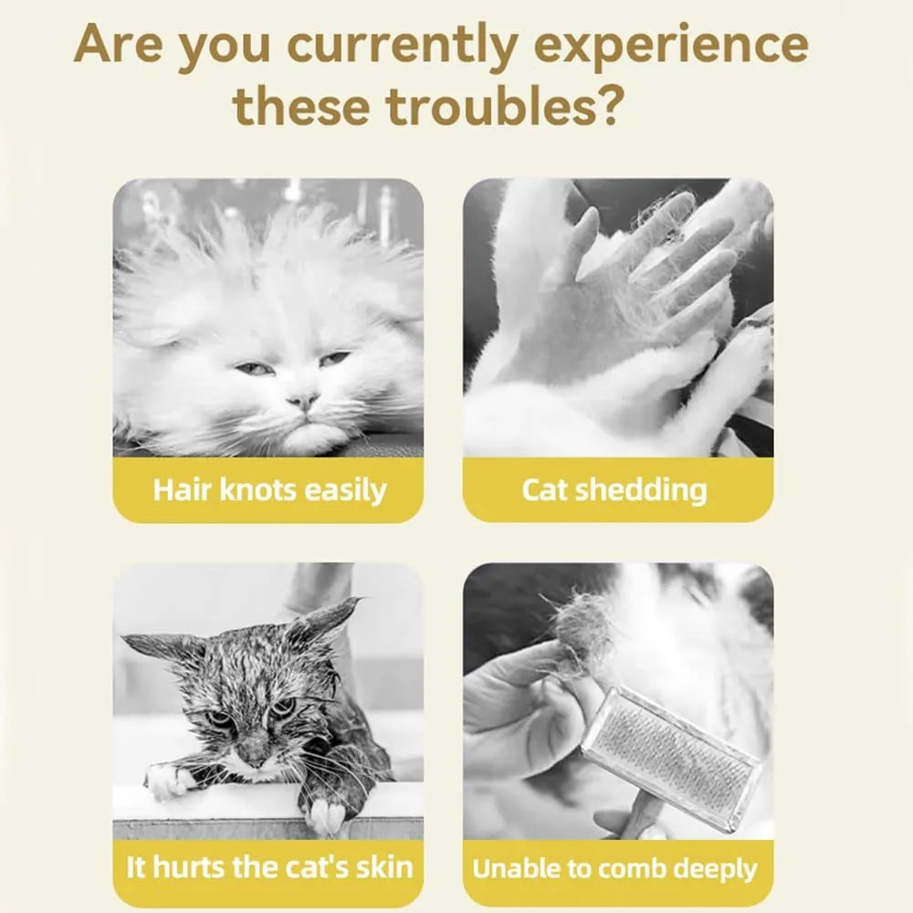 Green and yellow rechargeable silicone steam brush for grooming cats and dogs.