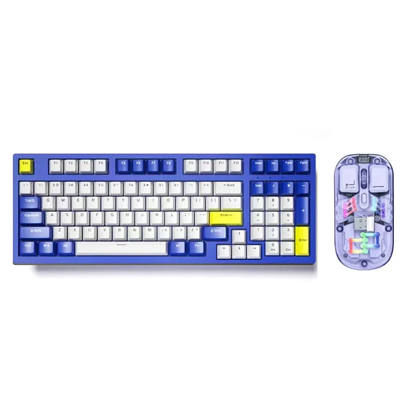 K98 mechanical keyboard and mouse in Black Orange colour with backlit keys and 1.5 metre cable