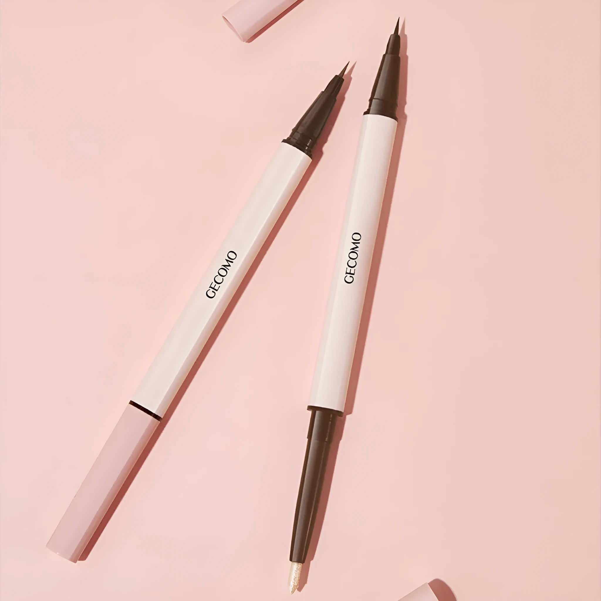 Double-headed silkworm pen eyeliner with stereoscopic star eyes design