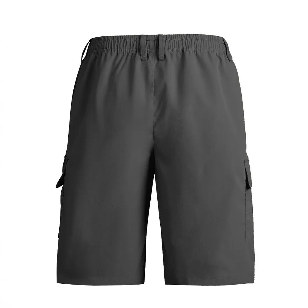 Loose straight casual sports shorts in American style with micro elasticity