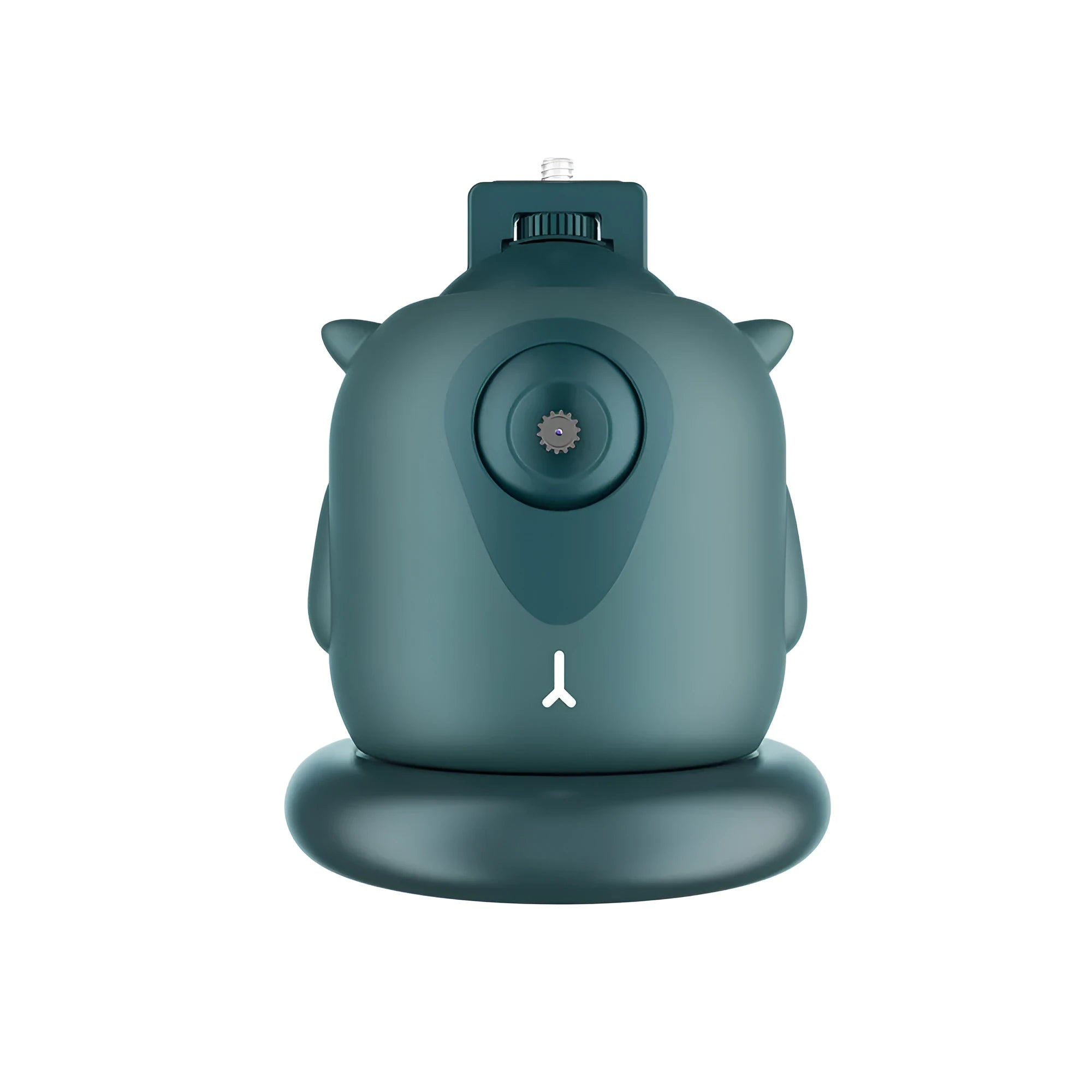 Dark green intelligent follow-up gimbal with 360 degree rotation and AI face recognition technology