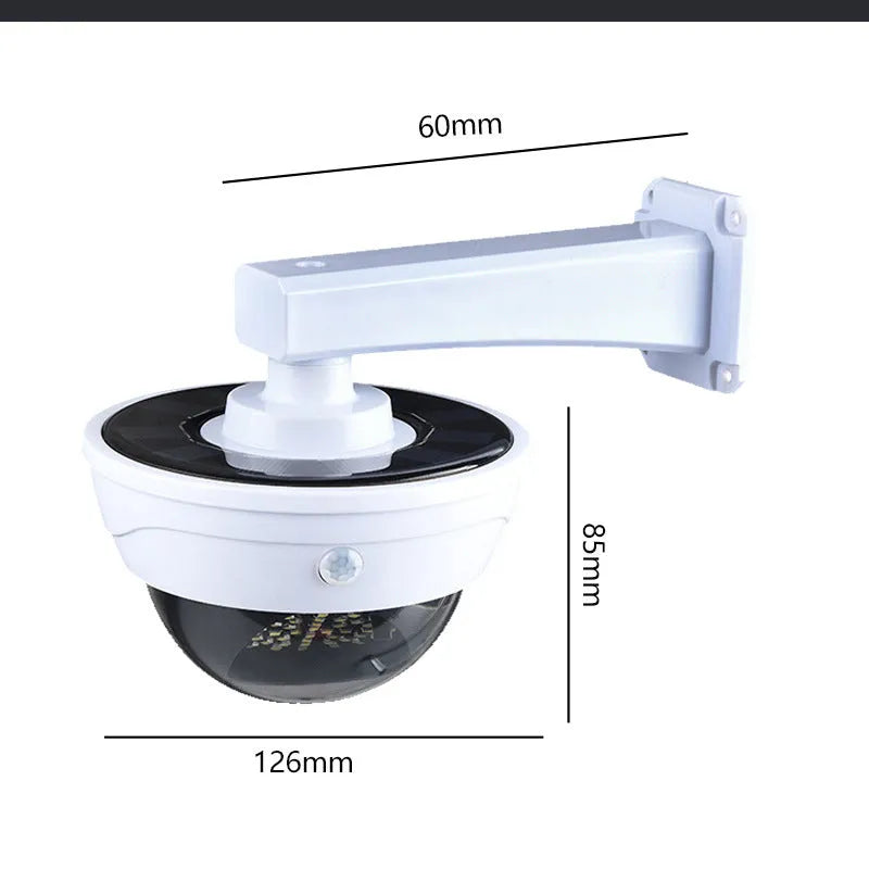 Solar powered LED security lamp with waterproof outdoor construction and light sensor