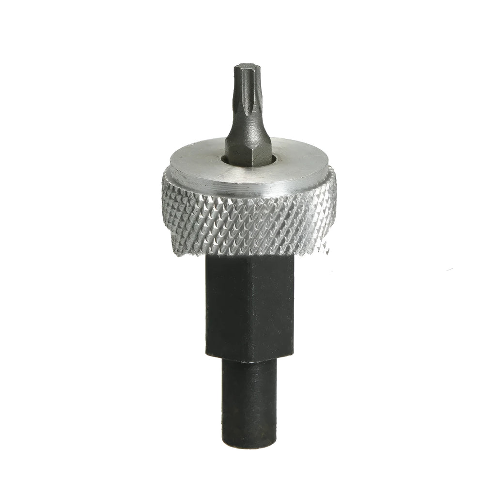 Ignition module wrench tool with carbon steel handle and aluminium knobs for distributor block mounting