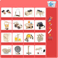 Wooden science kit with parts and accessories for children aged 7 to 14