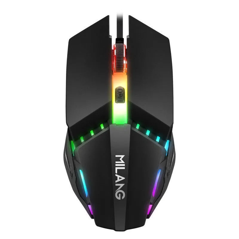 Single-handed mechanical keyboard and mouse set with ABS build and 1.5-metre USB cable