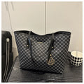 PU leather street trend shoulder bag with sewing thread detail in black, grey, white, or brown colours